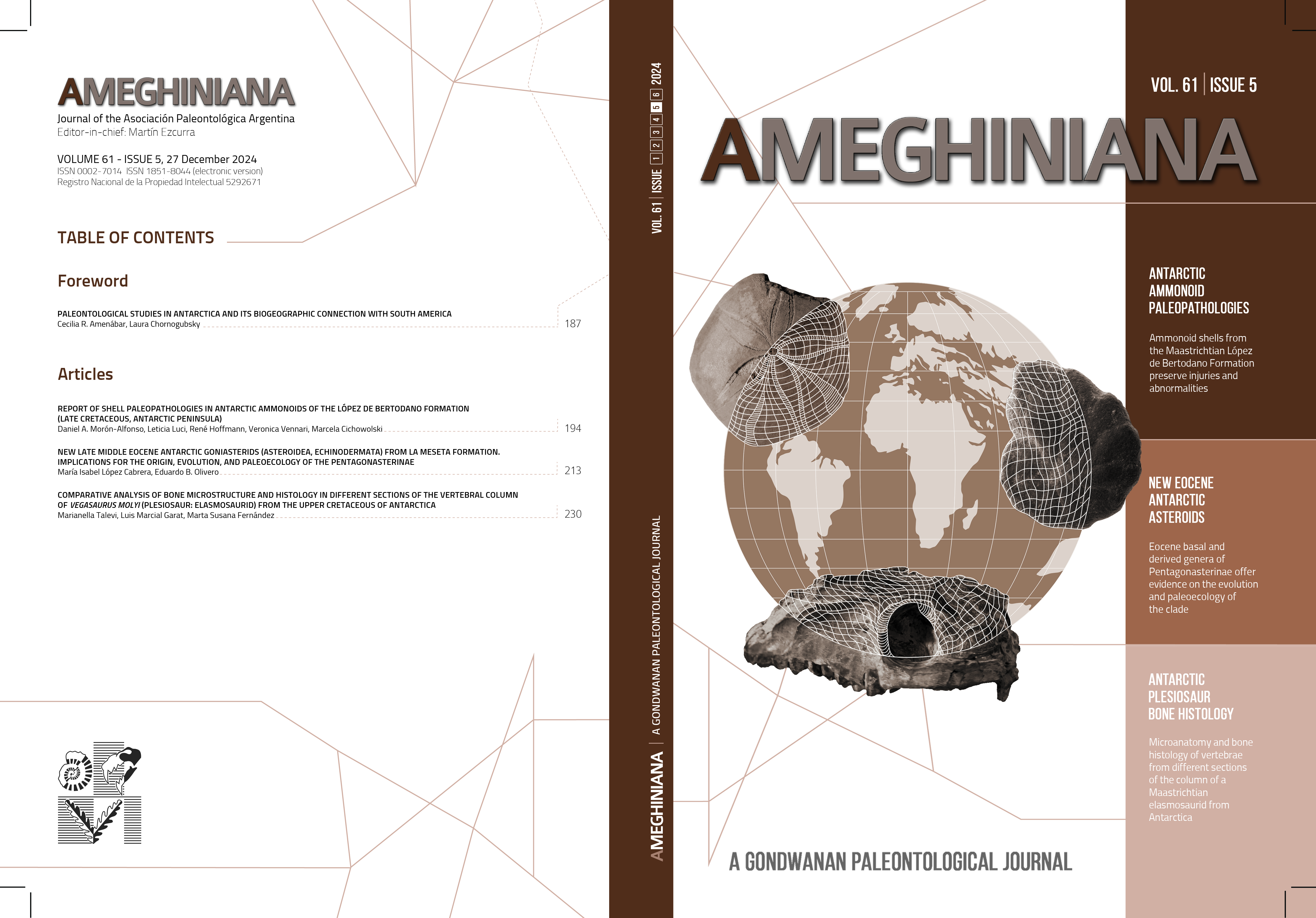 View Vol. 61 No. 5 (2024): Gondwanan Perspectives: Paleontological studies in Antarctica and its biogeographic connection with South America (part 1)