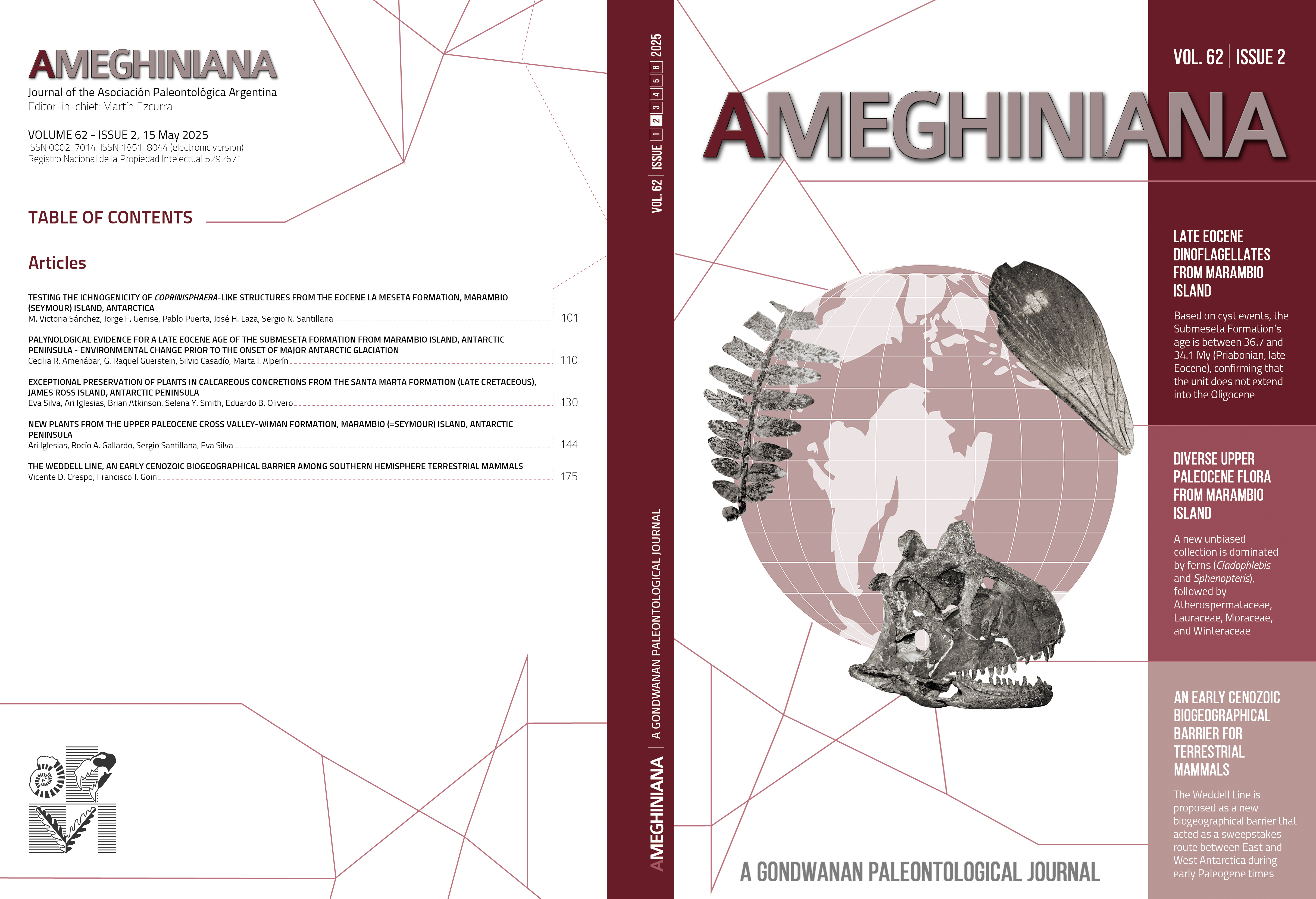 					View Vol. 62 No. 2 (2025): Gondwanan Perspectives: Paleontological studies in Antarctica and its biogeographic connection with South America (part 3)
				